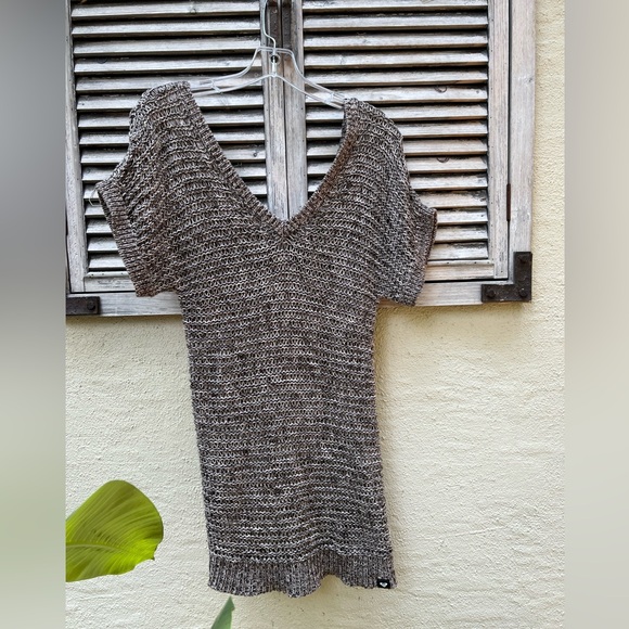 🌸☀️ ROXY ☀️🌸 DOUBLE V NECK SWEATER TOP - Picture 2 of 6